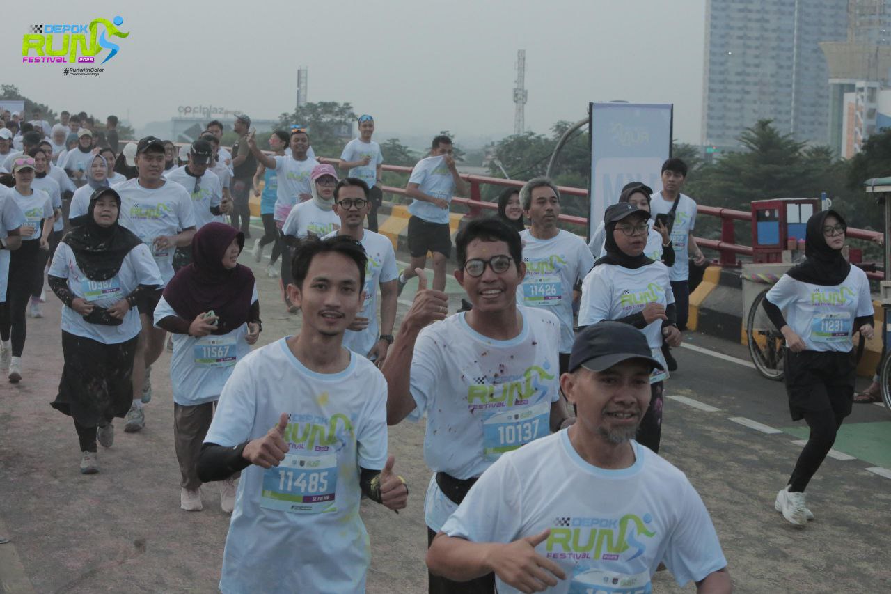 Slamet & Bang Panji mengikuti Event Depok Run Festival 2025