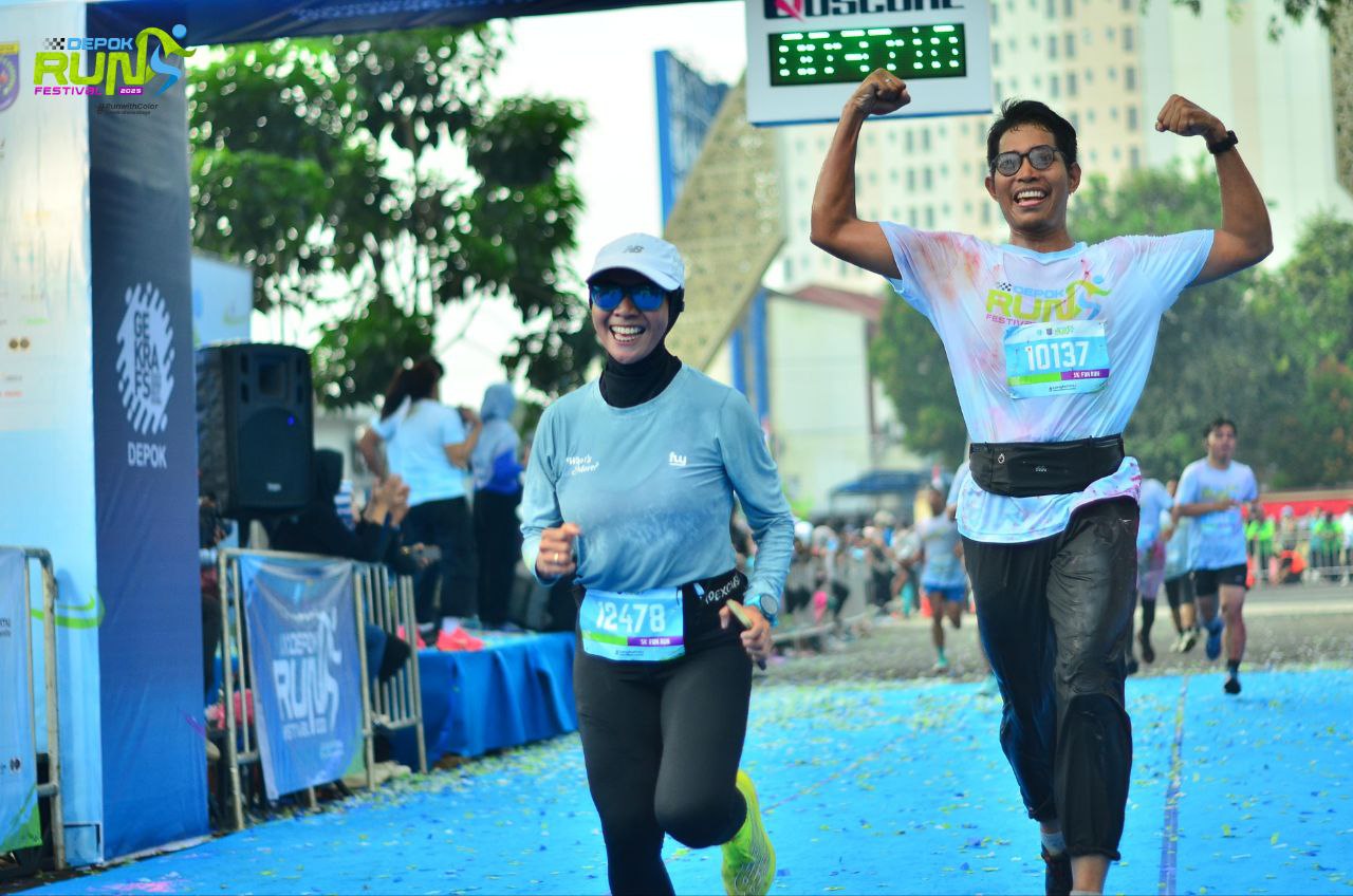 Slamet finish di Depok Run Festival 2025